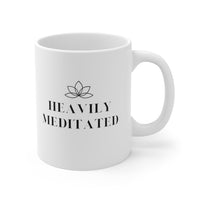 Heavily Meditated - White Mug 11oz