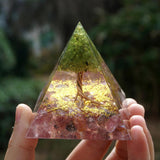 Amethyst Orgonite Pyramid - Orgone Energy Generator