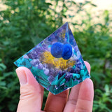 Amethyst Orgonite Pyramid - Orgone Energy Generator