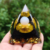 Amethyst Orgonite Pyramid - Orgone Energy Generator