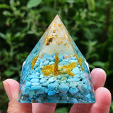 Amethyst Orgonite Pyramid - Orgone Energy Generator