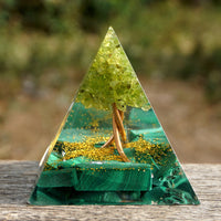 Amethyst Orgonite Pyramid - Orgone Energy Generator